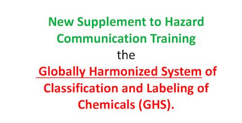 危害通报培训新补充-全球化学品统一分类和标识系统(GHS)