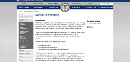 美国交通部海洋工程系