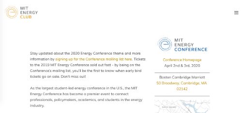 2020 MIT能源会议